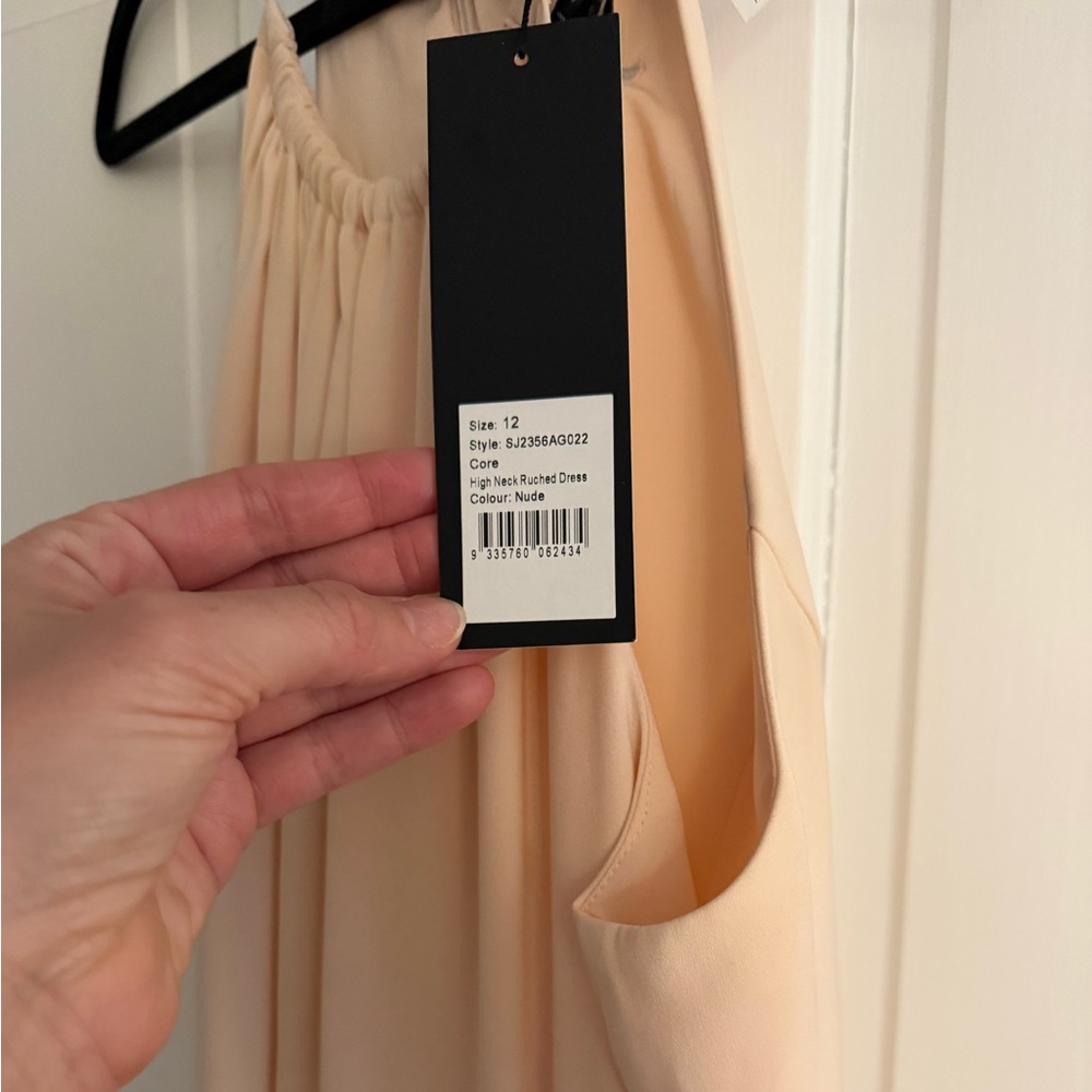 Shona Joy Nude Ruched Dress